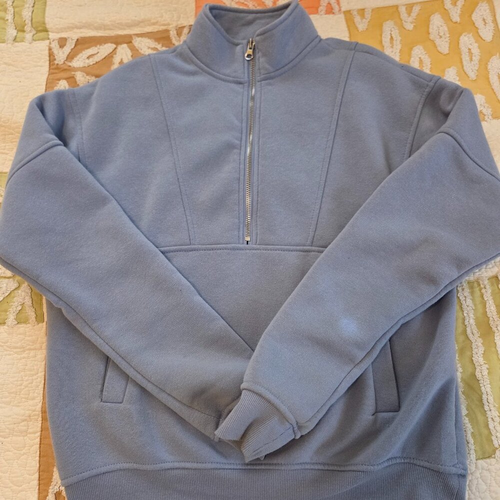 XS Blue Half Zip Sweatshirt